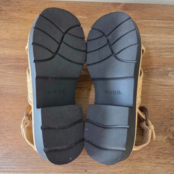 Vince Helena Raffia Lug-Sole Sandal Size 5 - Picture 9 of 9